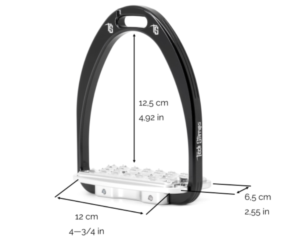 Tech Stirrups Classic stirrups - Standard size guide