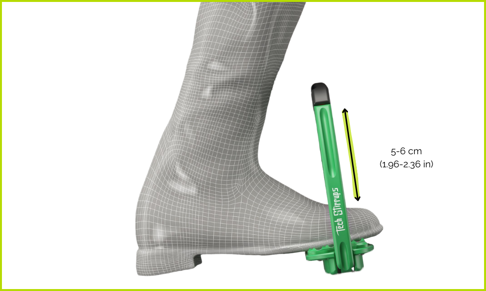 Tech Stirrups - correct foot placement in stirrup